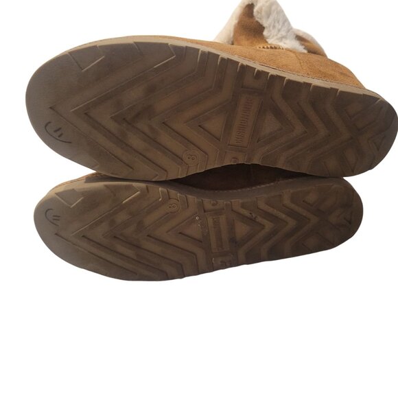 Cozy Brown‎ Faux Fur Lined Ankle Boots Winter Warm Comfy - Picture 5 of 6